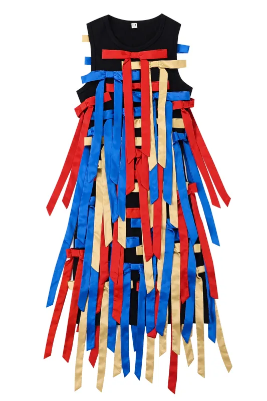 2 left - Ribbons N Bows Tencel Rib Dress sold by Fashion Brand Company