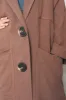 Light Brown Linen Klepto Jacket sold by Fashion Brand Company