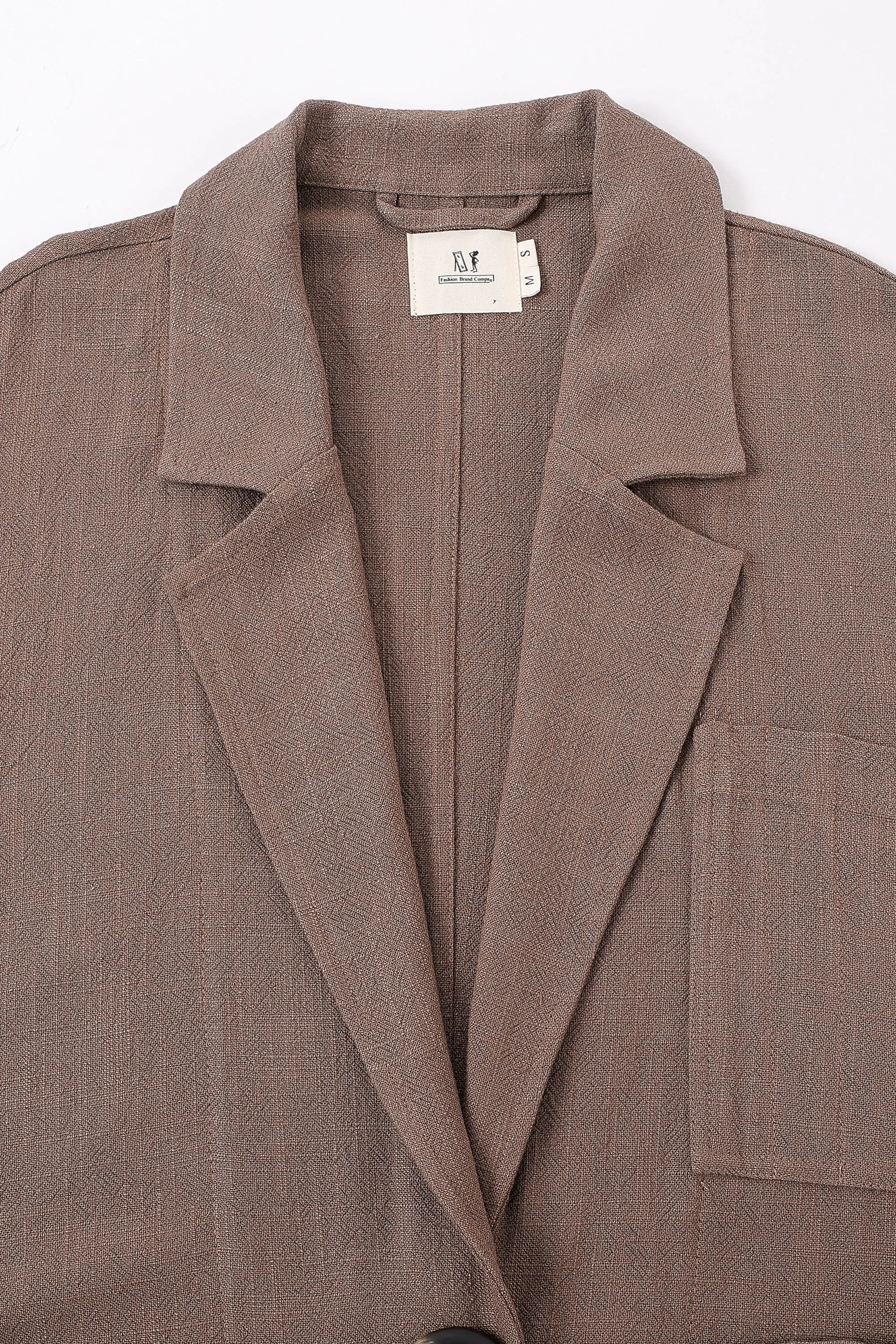 Light Brown Linen Klepto Jacket sold by Fashion Brand Company product image thumbnail 4