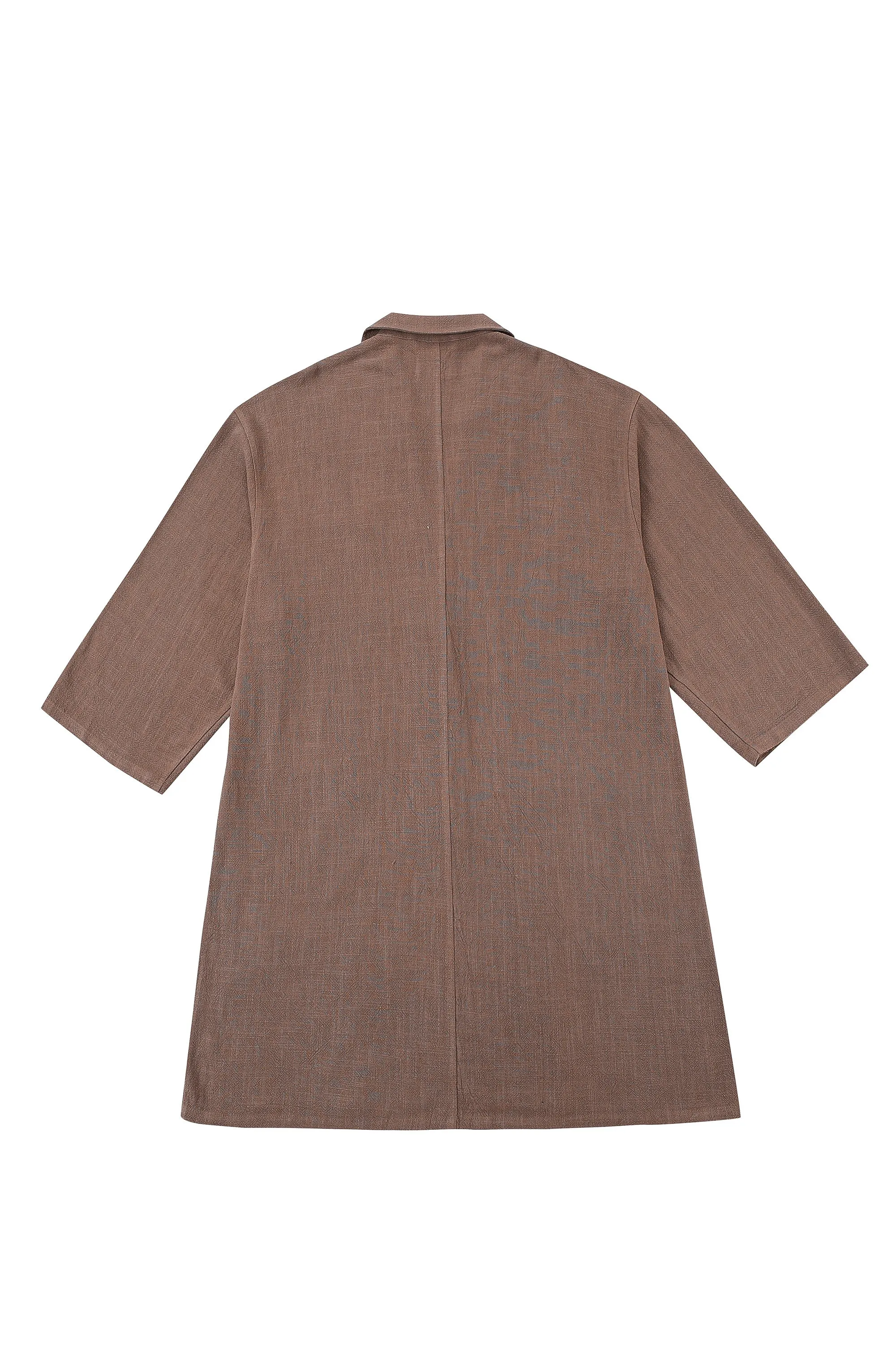 Light Brown Linen Klepto Jacket sold by Fashion Brand Company product image thumbnail 5