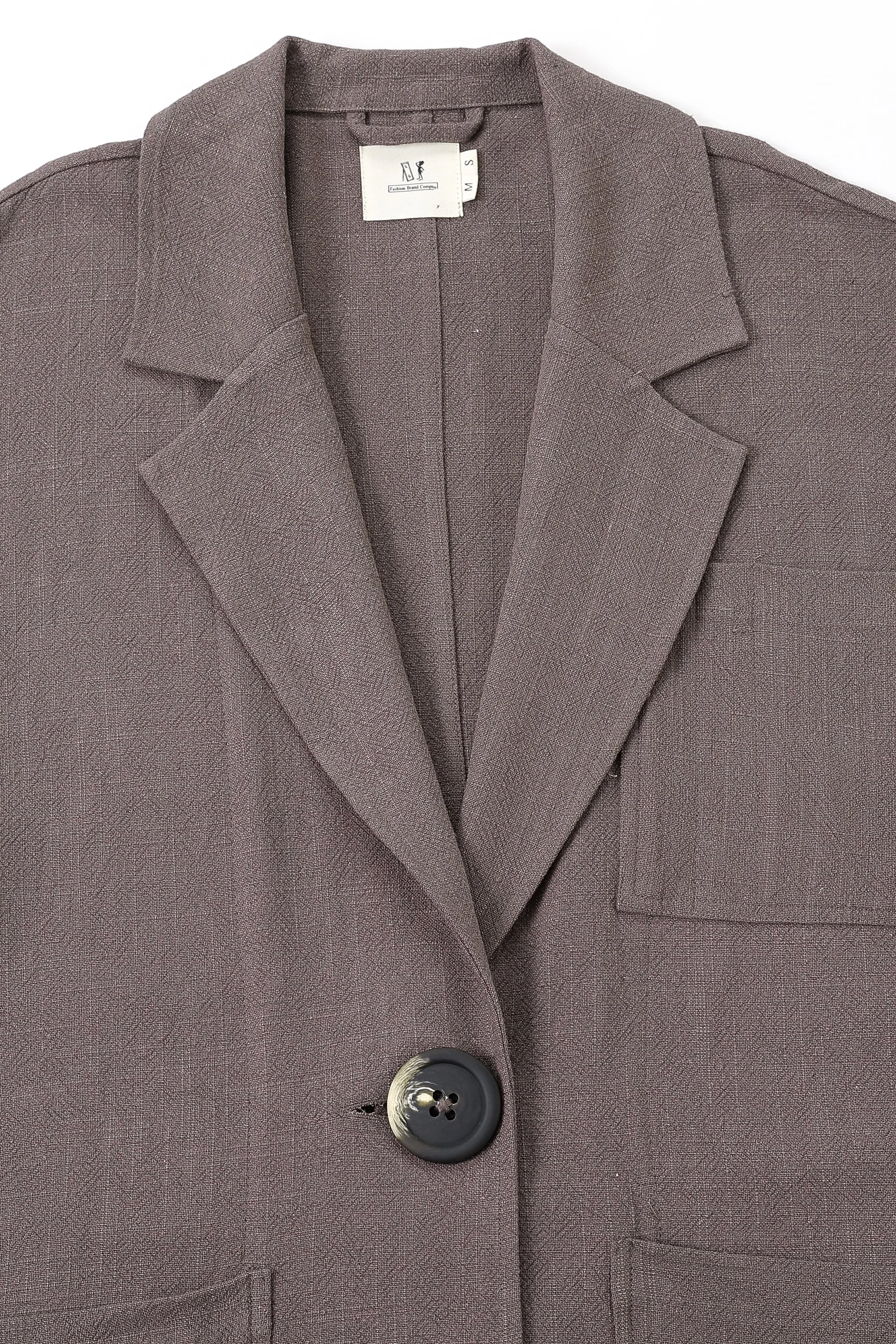 3 left- Klepto Jacket Thick Linen Ash Brown sold by Fashion Brand Company product image thumbnail 3