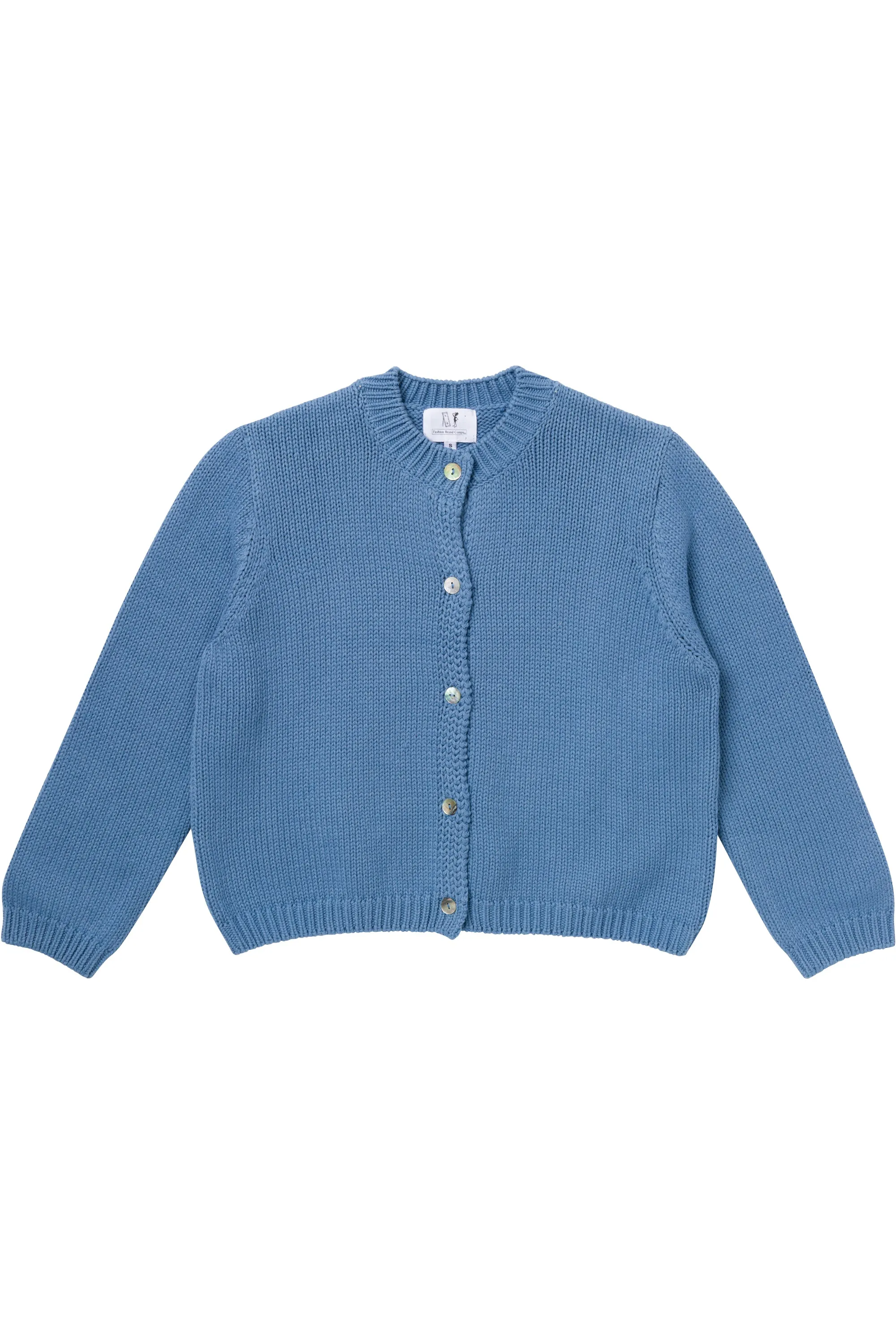 Blue Cotton Cardigan sold by Fashion Brand Company product image thumbnail 2