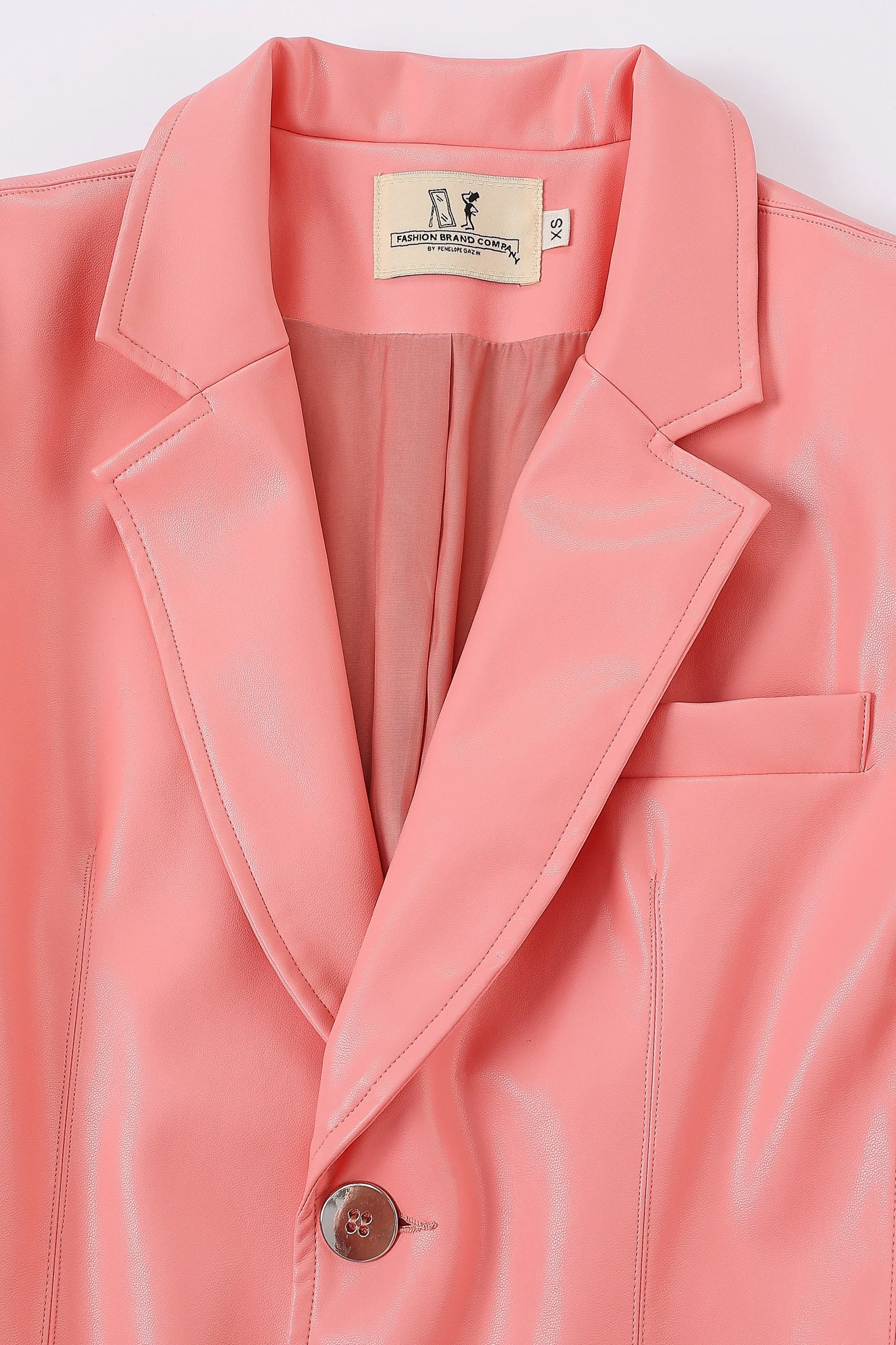 Matrix Jacket Plant Leather Peach sold by Fashion Brand Company product image thumbnail 3