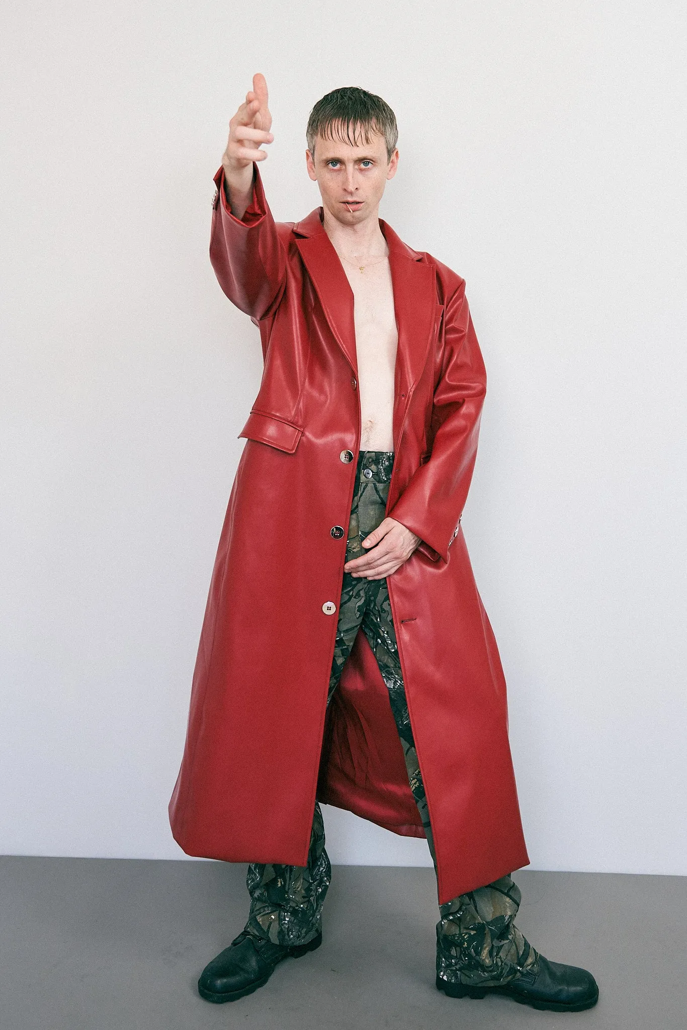 5 left - Matrix Jacket Plant Leather Oxblood sold by Fashion Brand Company product image thumbnail 2