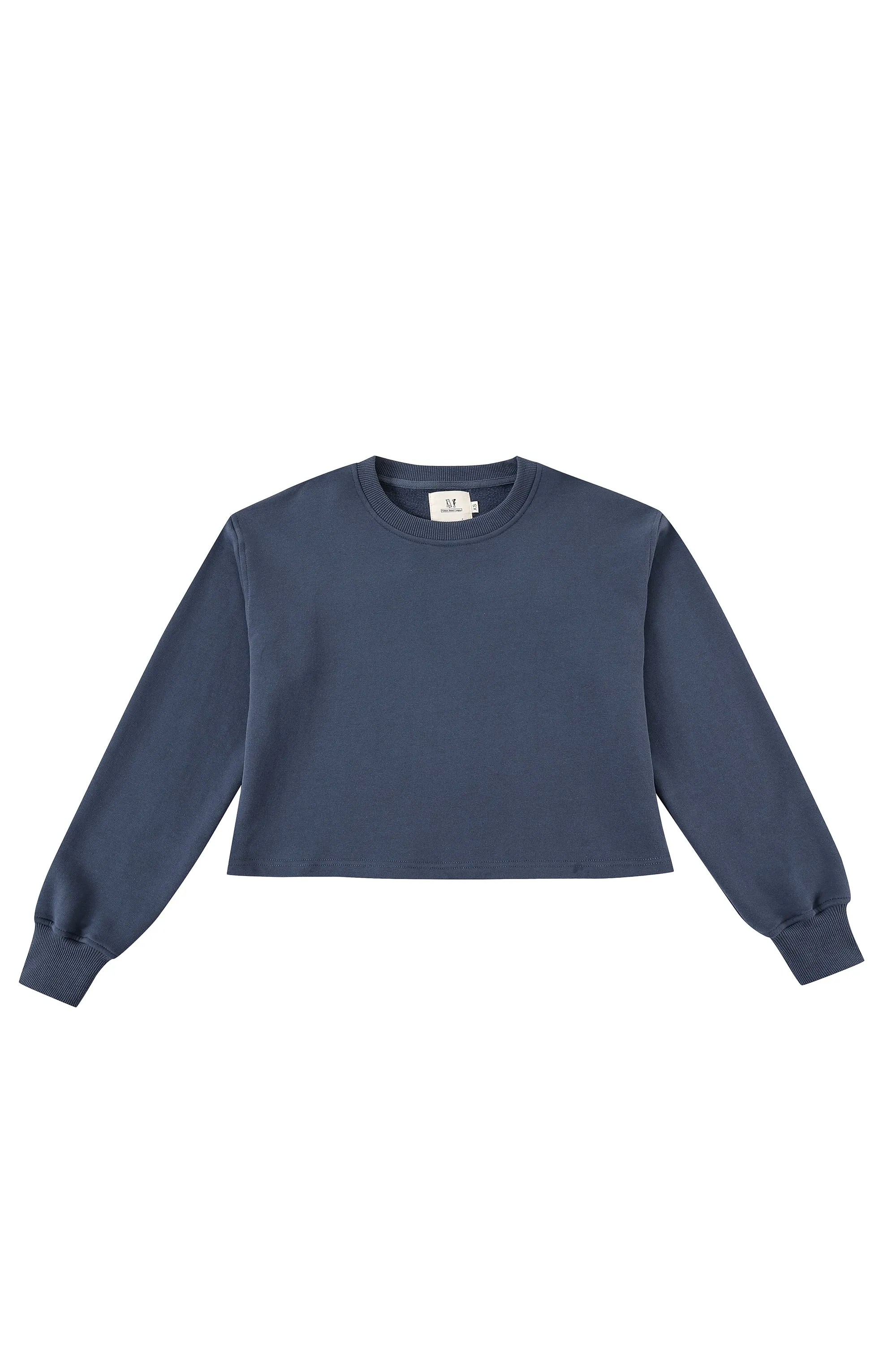 Military Crew Crop Sweatshirt Navy sold by Fashion Brand Company