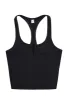 Split Racerback Tencel Rib Tank Black sold by Fashion Brand Company