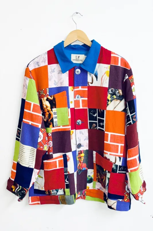 Unisex Scrap Patch Chore Jacket sold by Fashion Brand Company