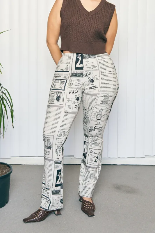 White Pages Cotton Spandex Pants made by Fashion Brand Company