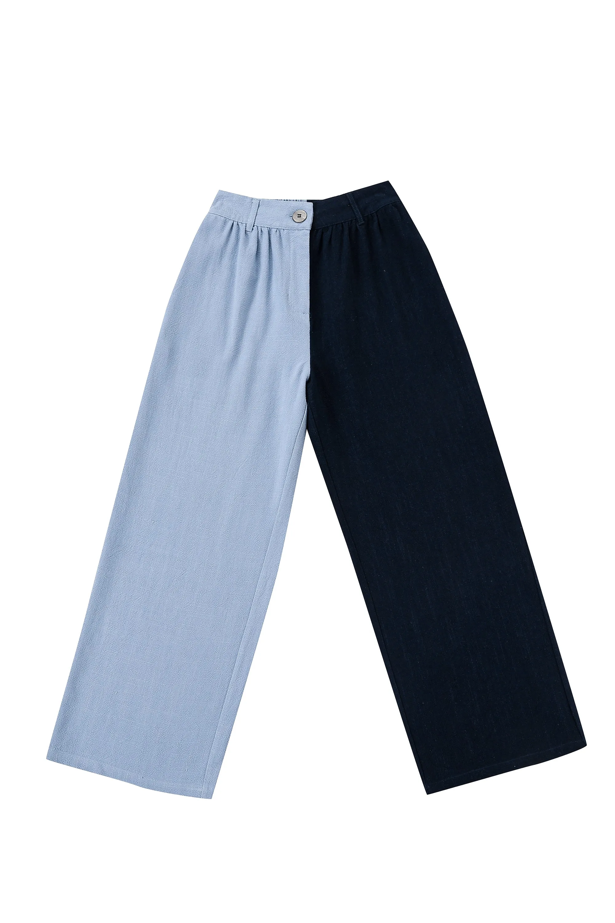 MYSTERY Scrap Linen Straight Leg Trousers sold by Fashion Brand Company product image thumbnail 4