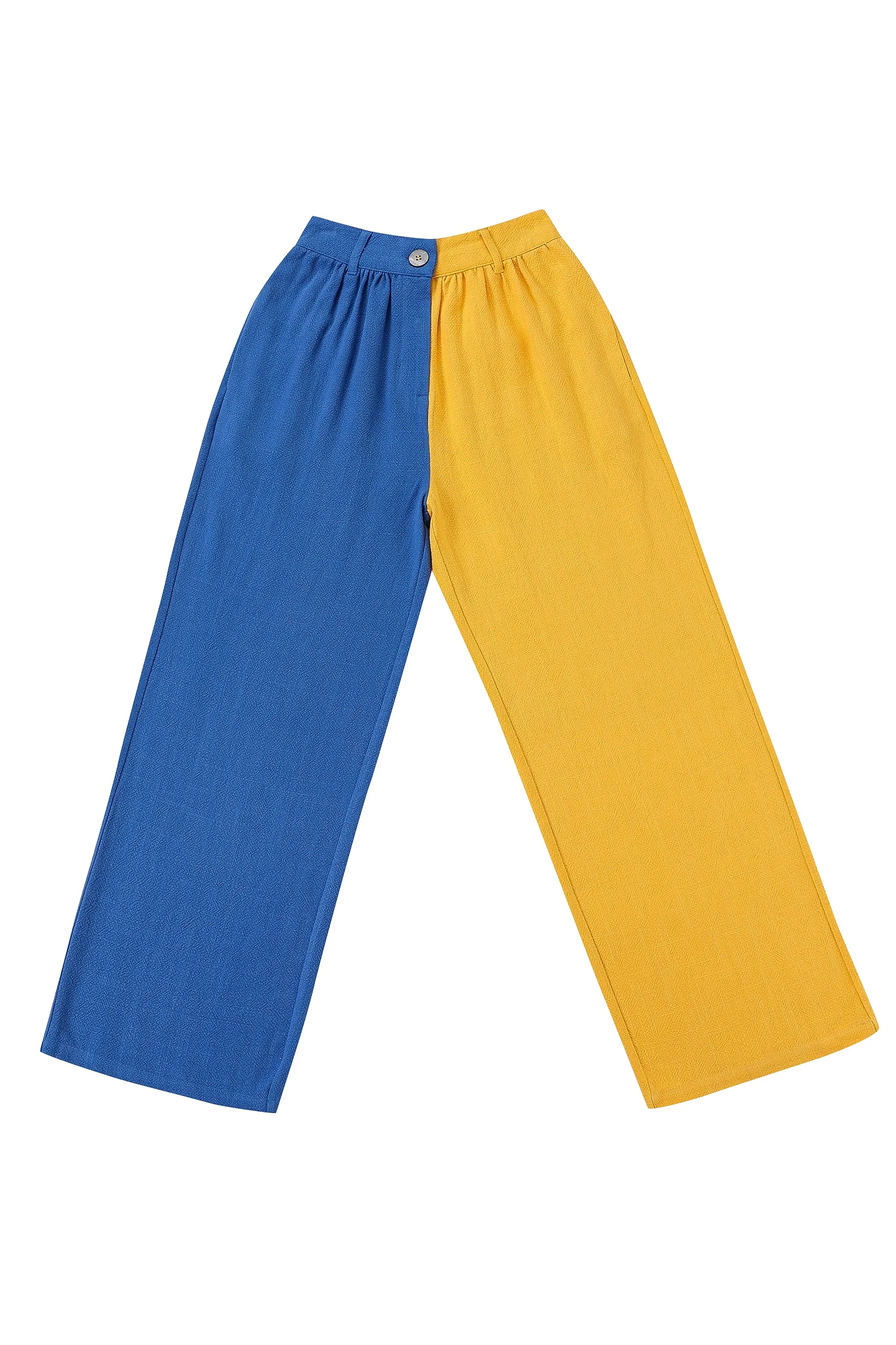 MYSTERY Scrap Linen Straight Leg Trousers sold by Fashion Brand Company product image thumbnail 5