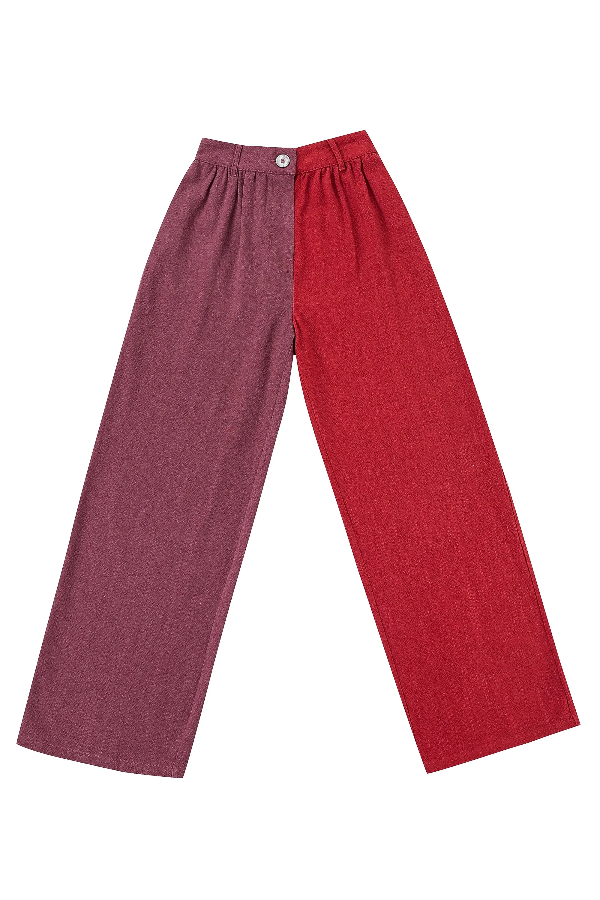 MYSTERY Scrap Linen Straight Leg Trousers sold by Fashion Brand Company product image thumbnail 2