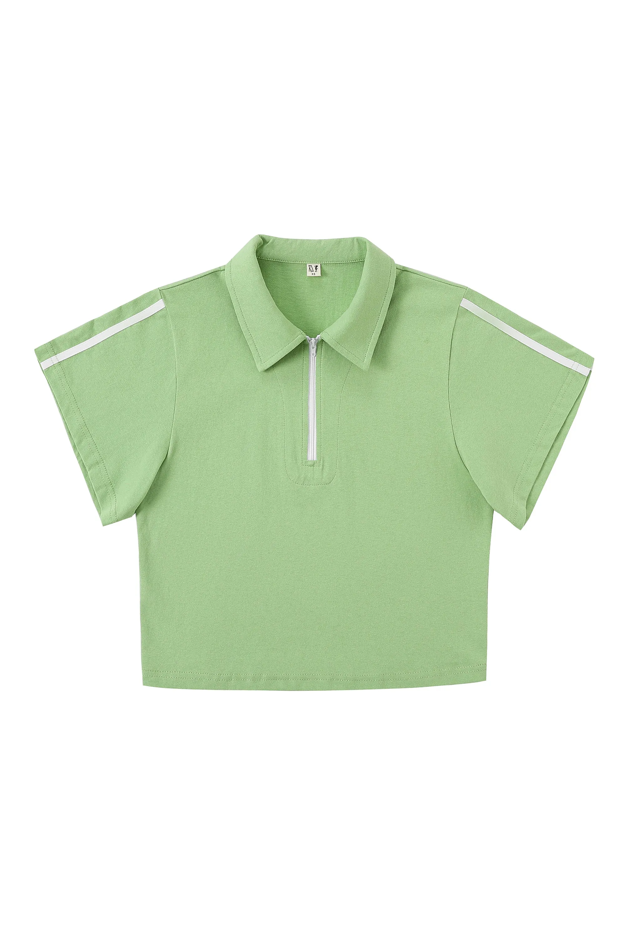 Sporty Sage Zip Tommy Polo Shirt sold by Fashion Brand Company product image thumbnail 2