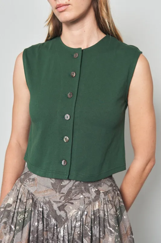 Button Audition Tee Green sold by Fashion Brand Company