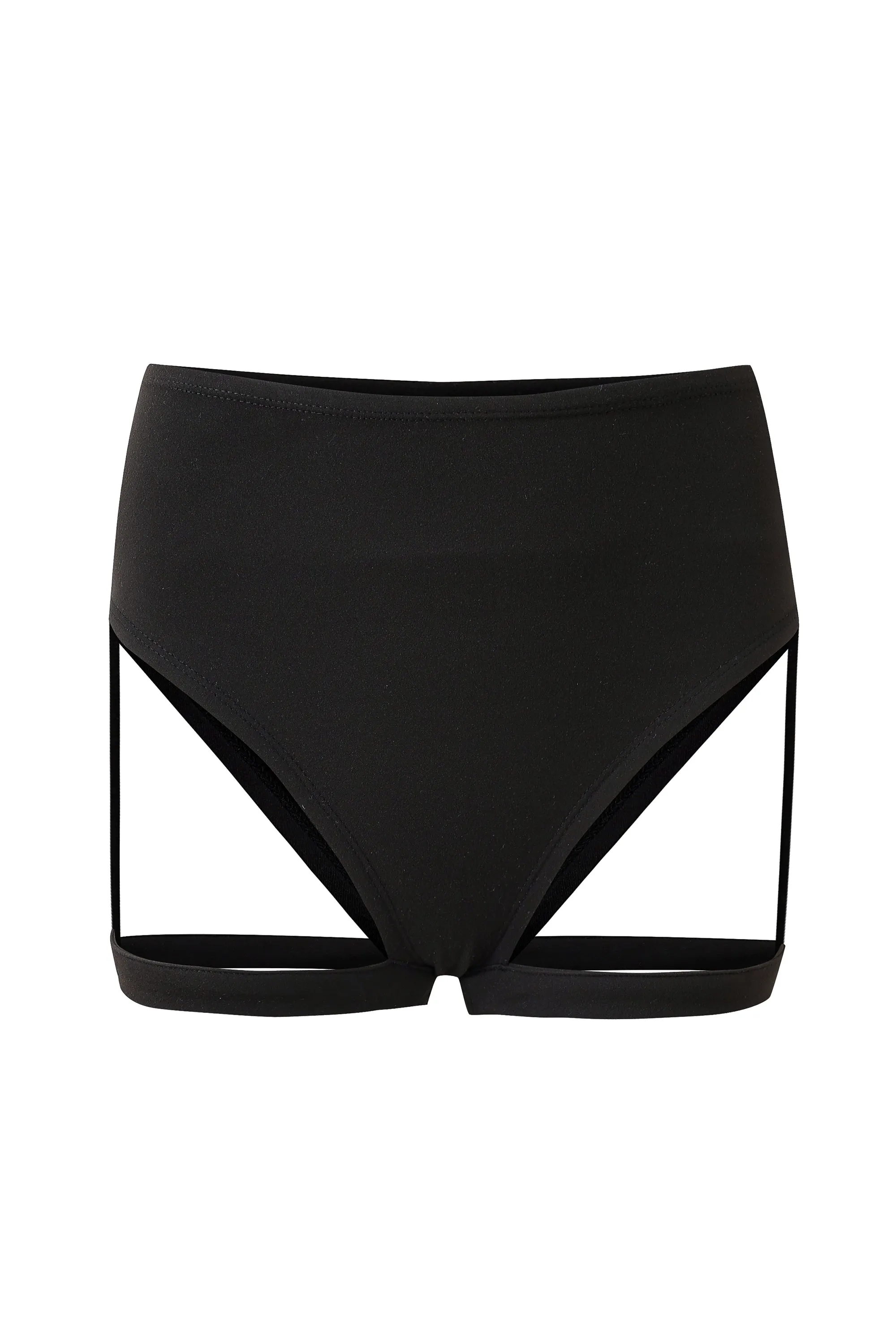 Black High Waist Garter Bikini Bottom sold by Fashion Brand Company product image thumbnail 5