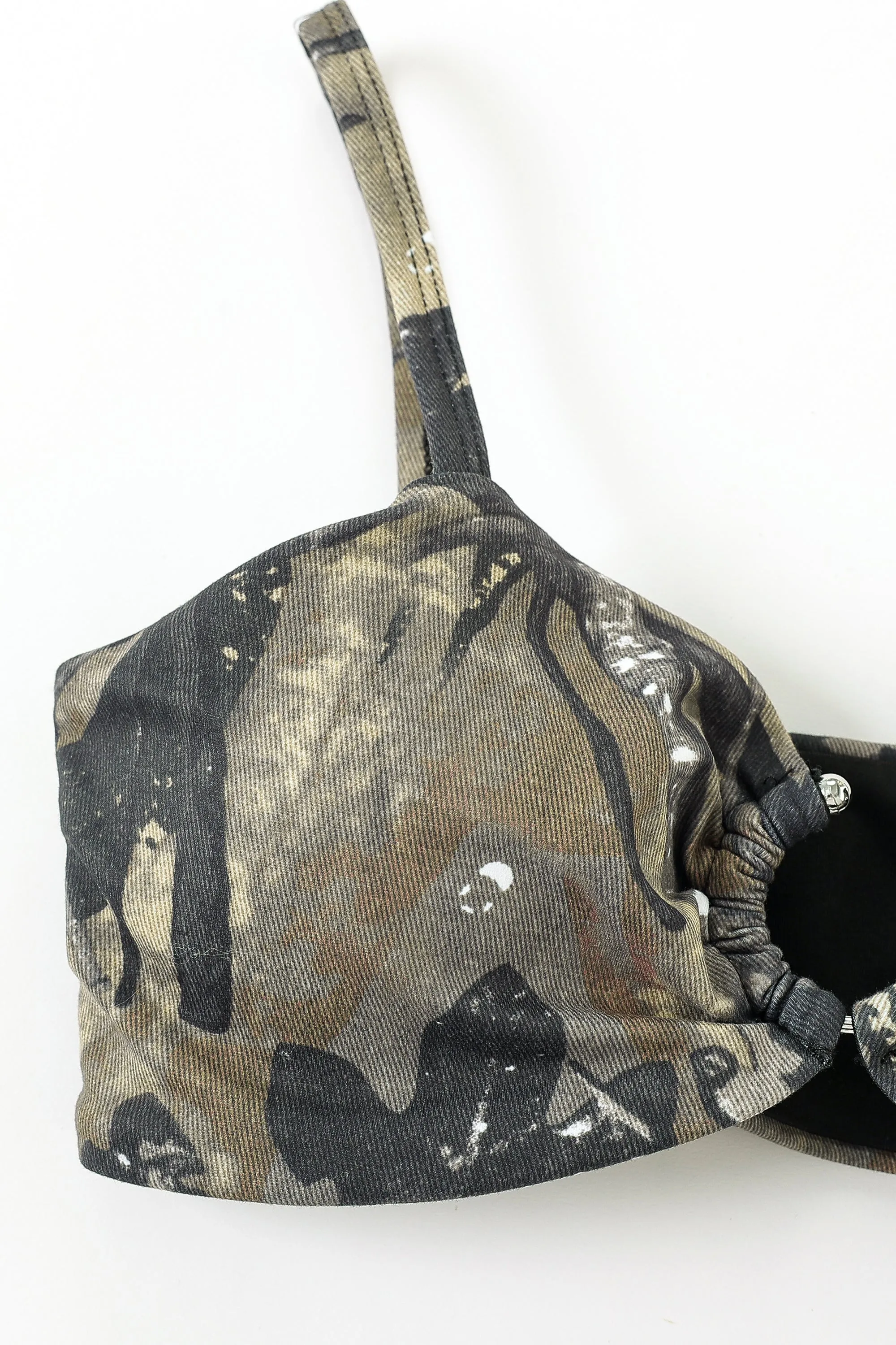 1 left - Forest Camo Septum Yoga/Swim Bra sold by Fashion Brand Company product image thumbnail 5