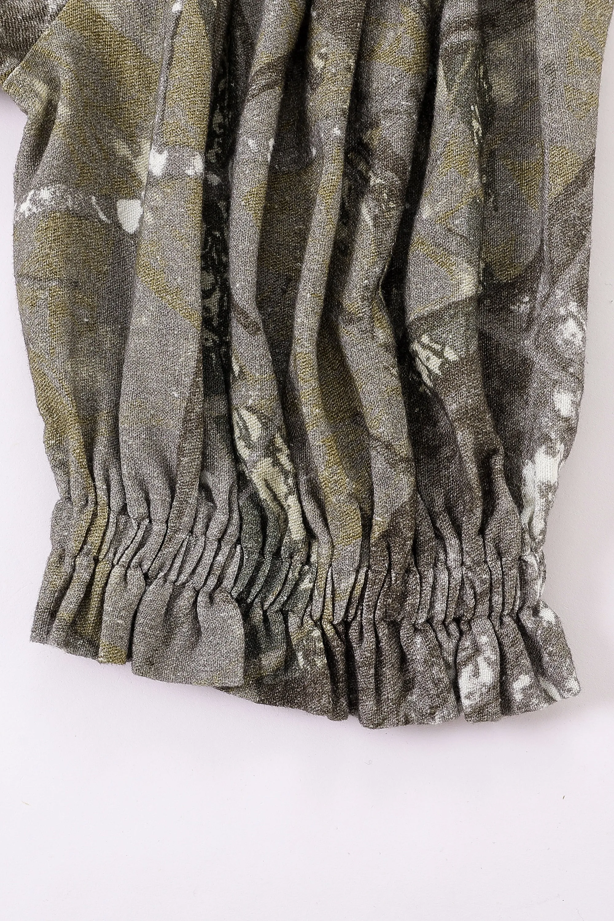 1 left - Wench Crop Top Soft Linen Forest Camo sold by Fashion Brand Company product image thumbnail 3