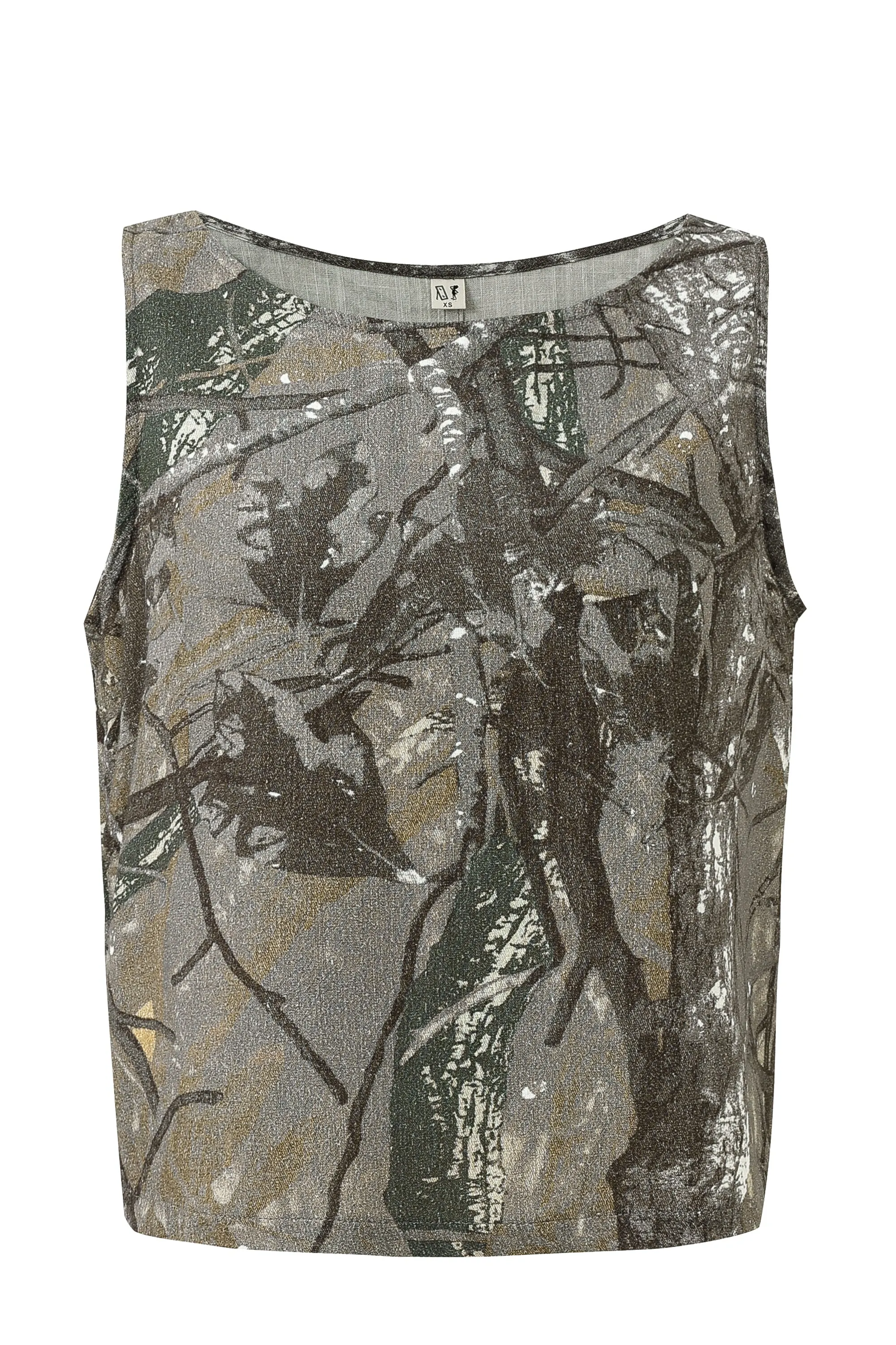 1 left - Shift Tank Soft Linen Forest Camo sold by Fashion Brand Company product image thumbnail 3