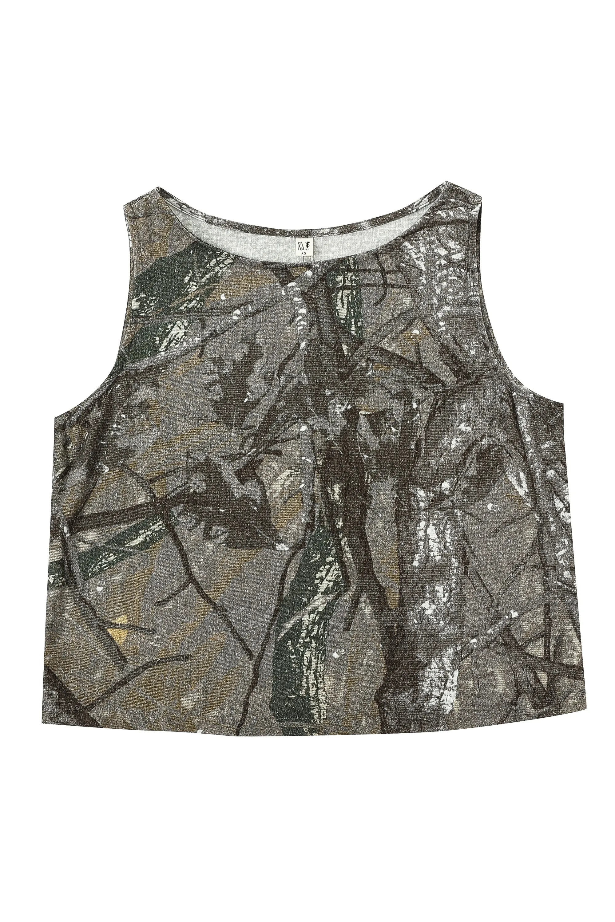 1 left - Shift Tank Soft Linen Forest Camo sold by Fashion Brand Company