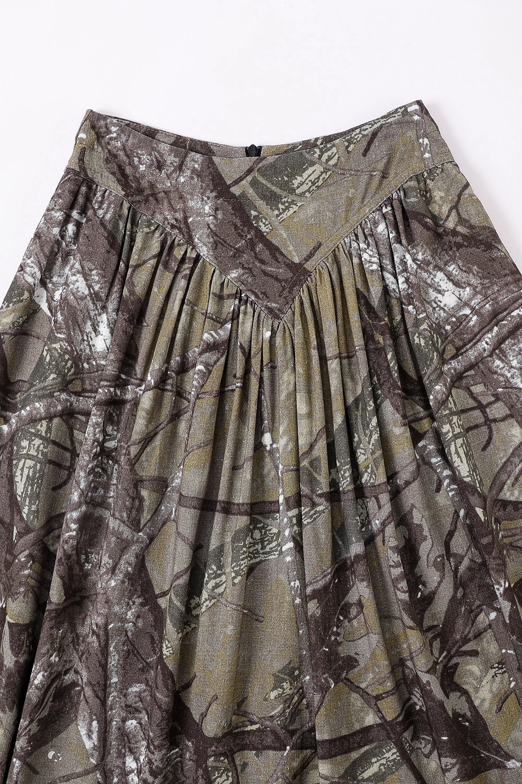Park Skirt Soft Linen Forest Camo sold by Fashion Brand Company product image thumbnail 3