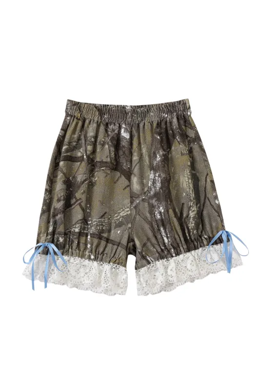 Thick Linen Bloomers Forest Camo sold by Fashion Brand Company