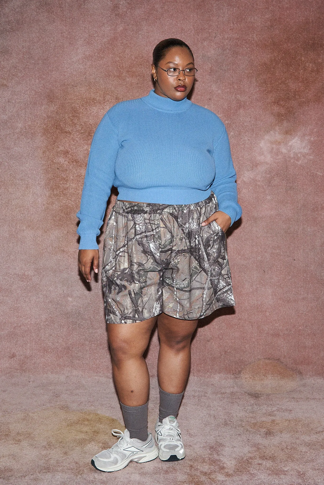 3 left - Blue Cotton Turtleneck Sweater sold by Fashion Brand Company product image thumbnail 4