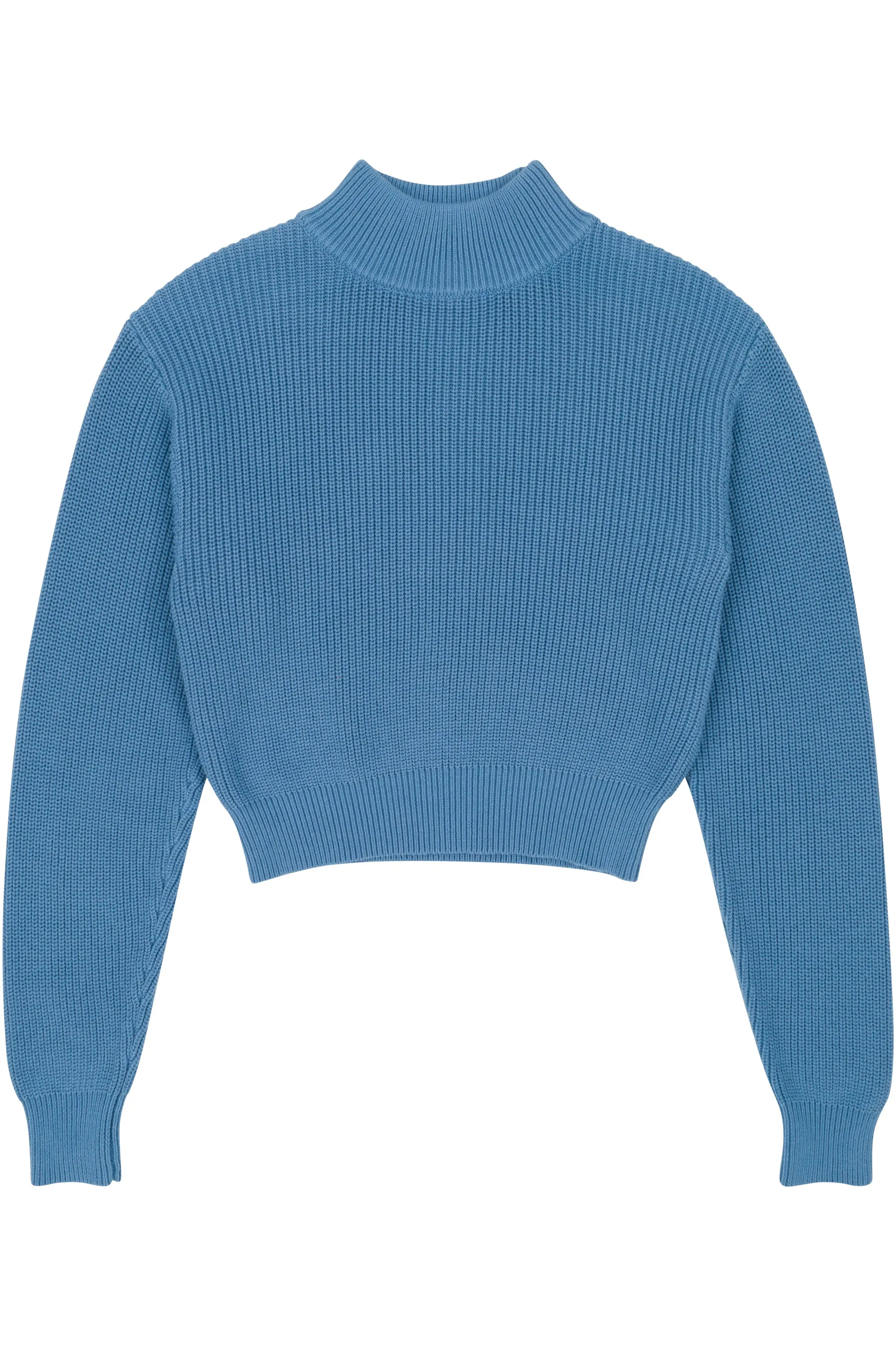3 left - Blue Cotton Turtleneck Sweater sold by Fashion Brand Company product image thumbnail 2
