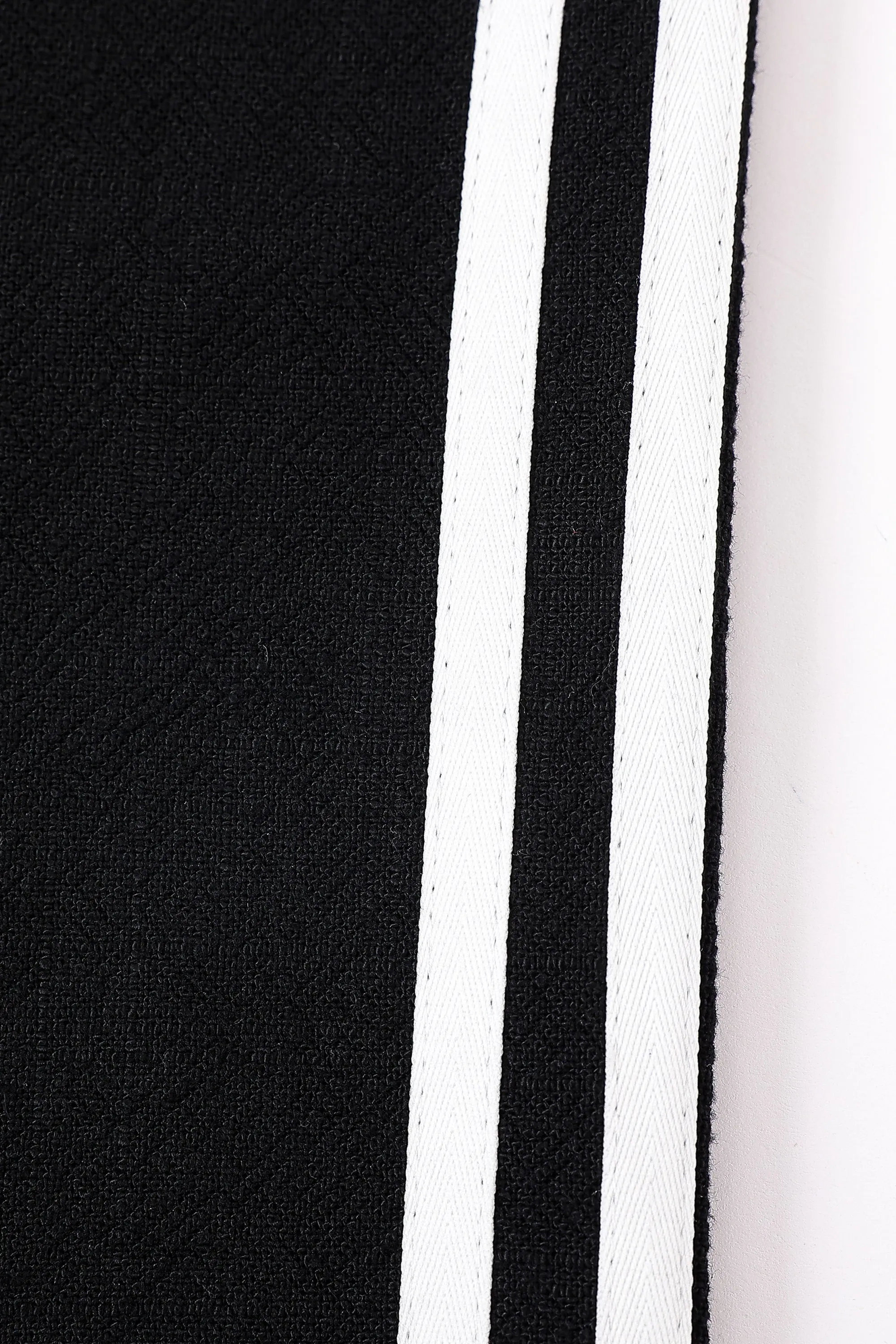 Straight Leg Trousers Thick Linen Sporty Black sold by Fashion Brand Company product image thumbnail 4