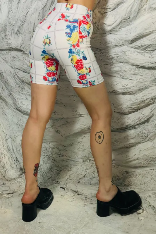 SAMPLE #269 - S Fruity Yoga Shorts made by Fashion Brand Company