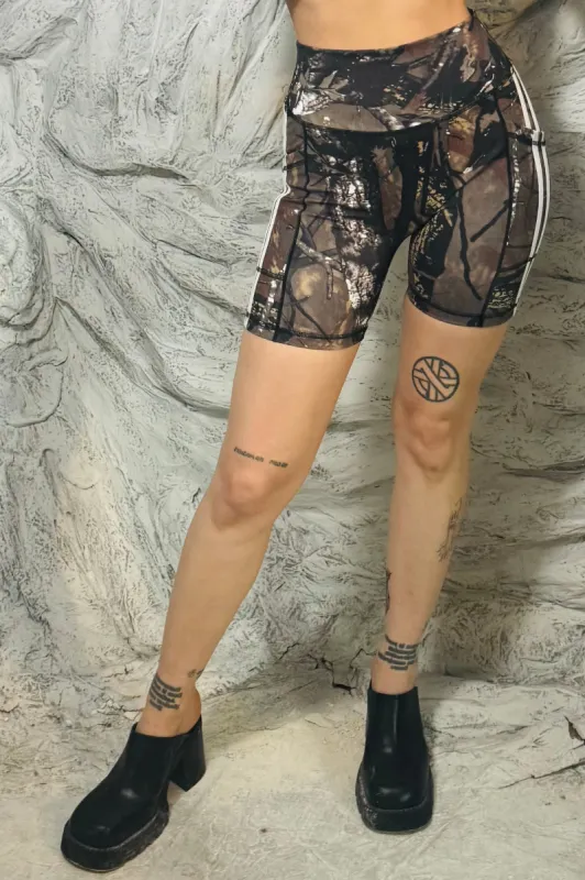 SAMPLE #253 - S Camo Sporty spice Yoga Shorts sold by Fashion Brand Company