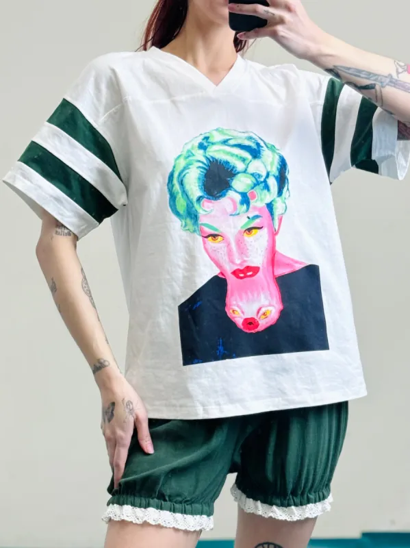 SAMPLE - Unisex S Penelope Gazin Woman Painting T-shirt made by Fashion Brand Company
