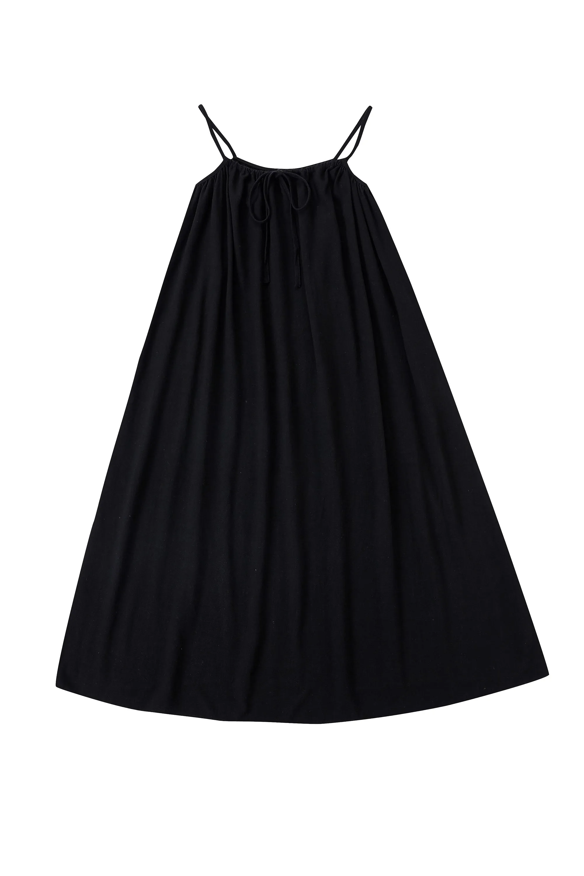 Tent Dress Soft Linen Black sold by Fashion Brand Company product image thumbnail 4