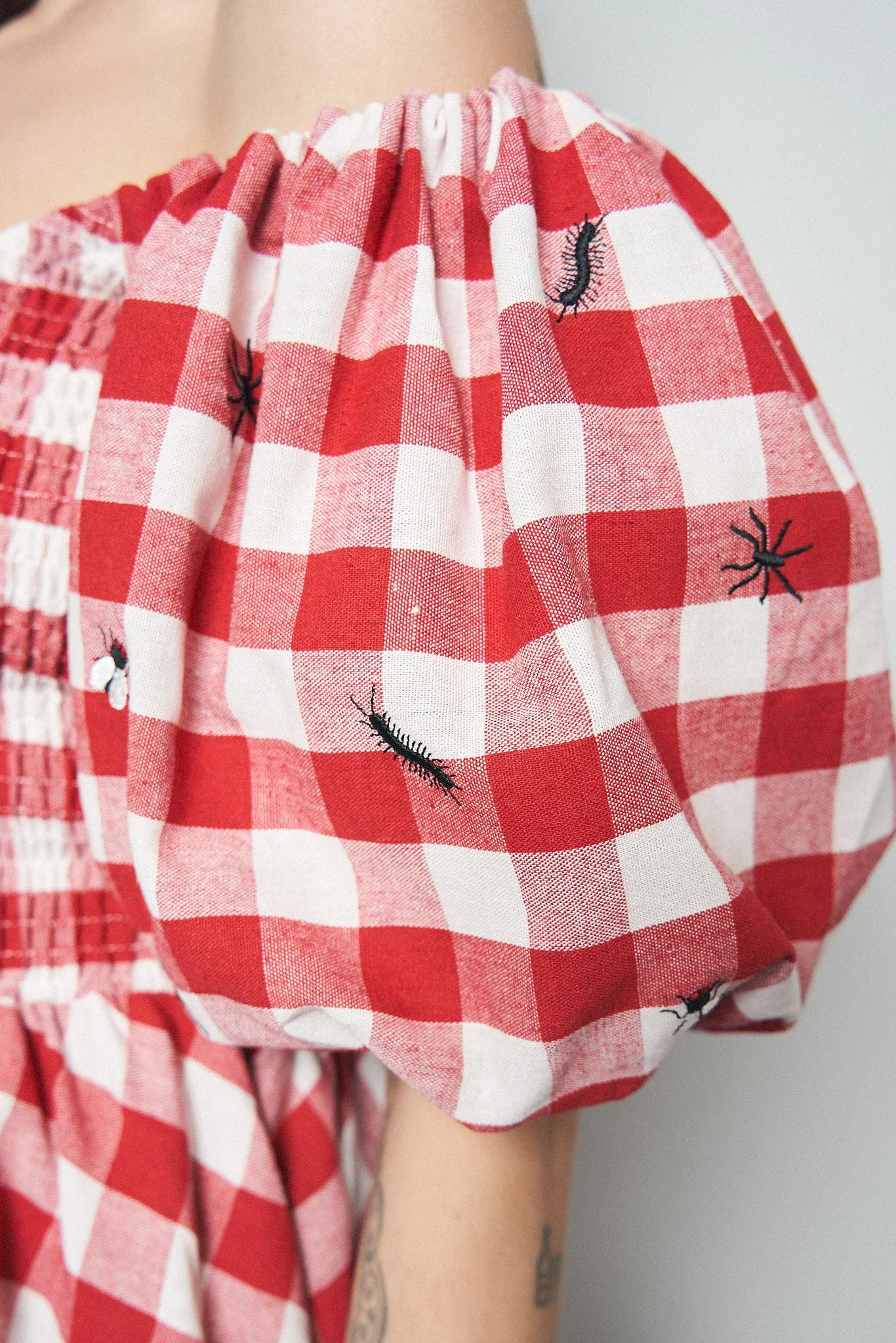 2 left - Bugs Smocked Picnic Mini Dress sold by Fashion Brand Company product image thumbnail 2