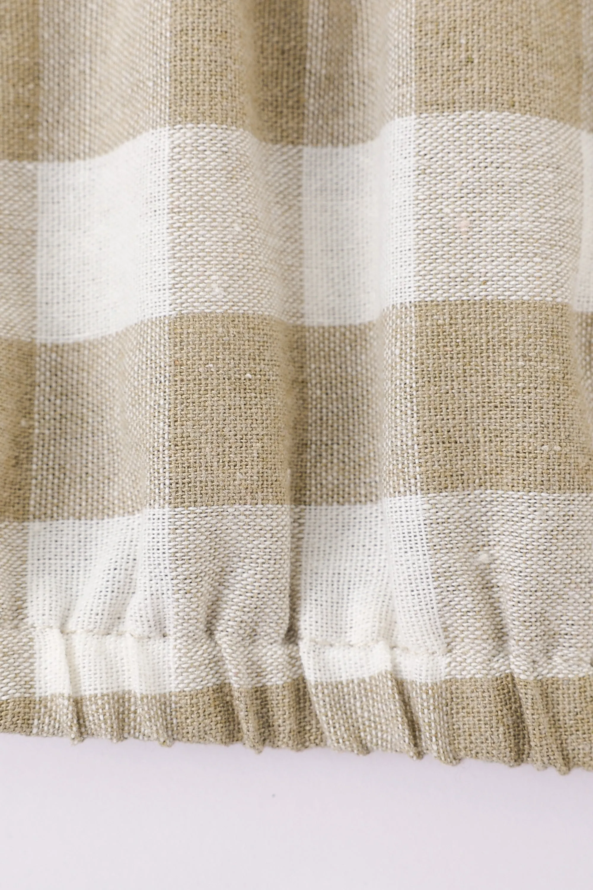 1 left - Wench Crop Top Cotton Beige Gingham sold by Fashion Brand Company product image thumbnail 3