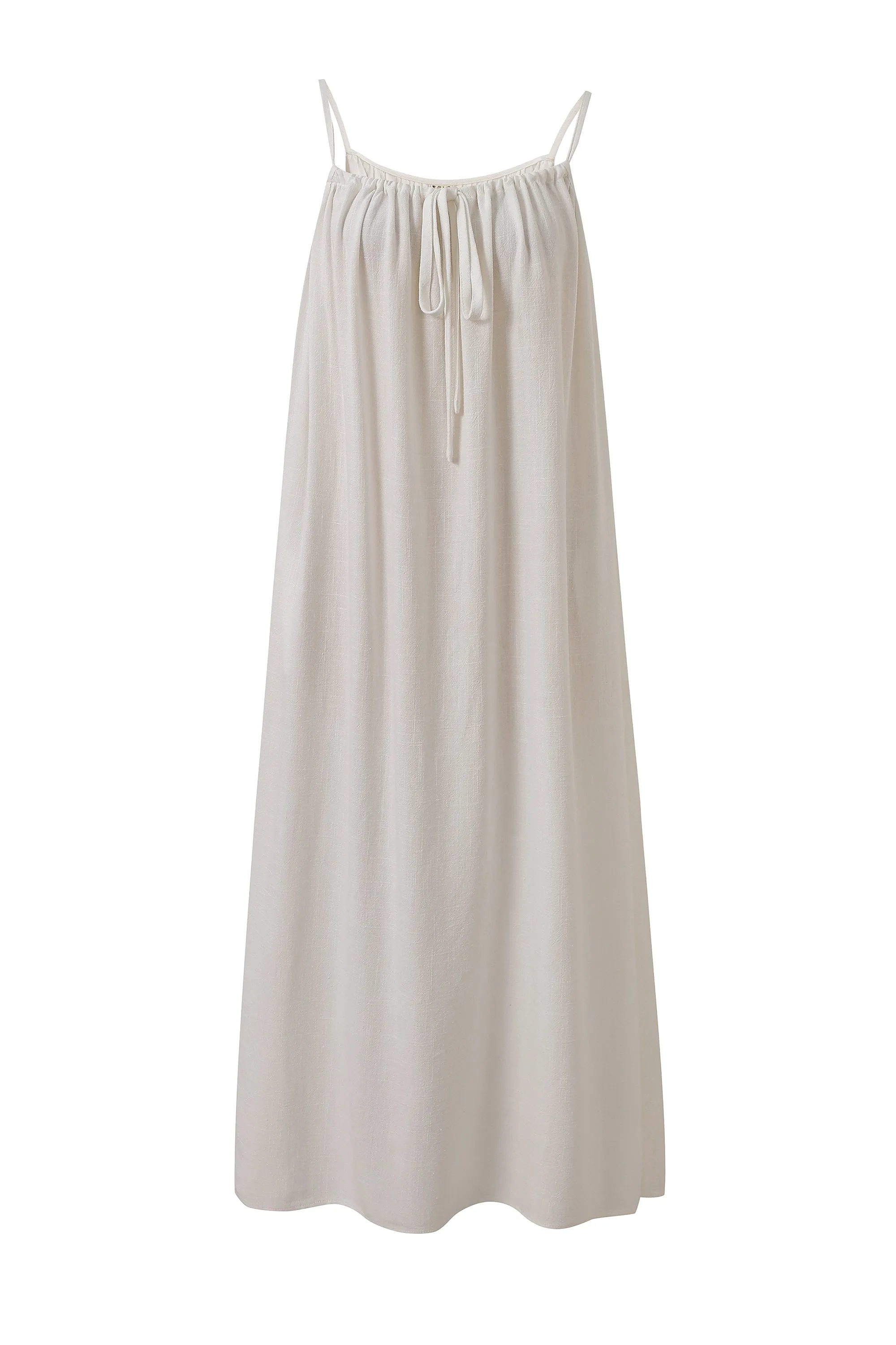 Tent Dress Soft Linen White sold by Fashion Brand Company product image thumbnail 2