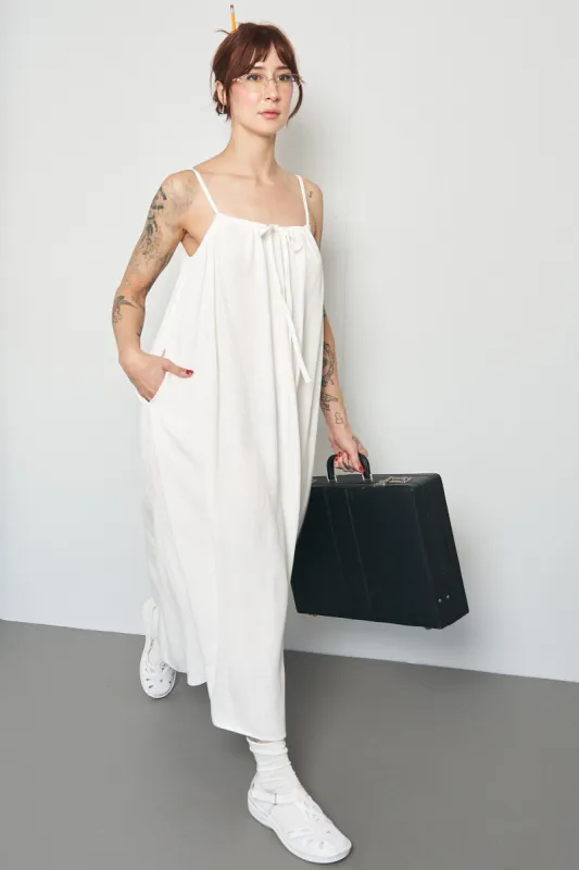 Tent Dress Soft Linen White sold by Fashion Brand Company