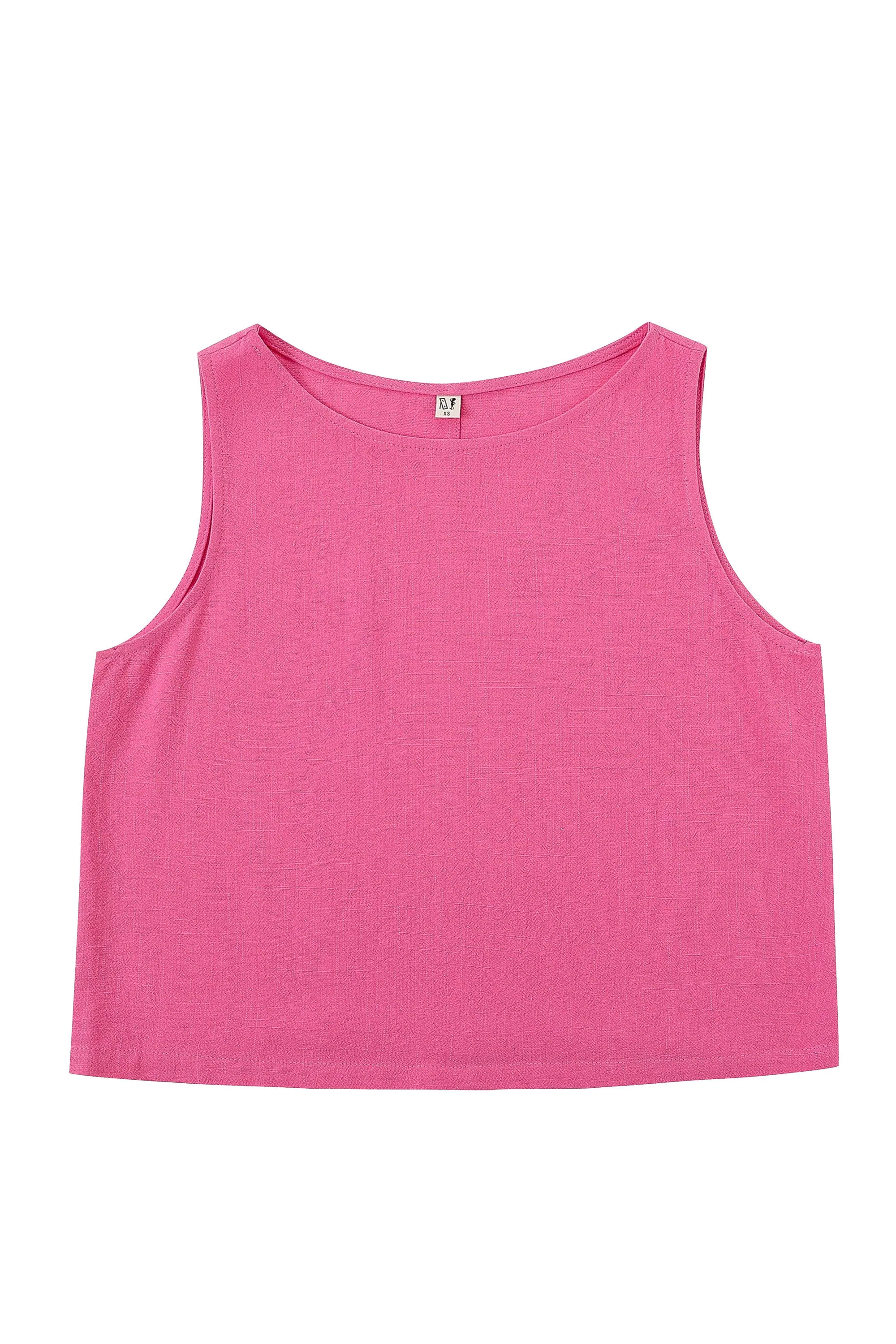 1 left - Shift Tank Soft Linen Pink sold by Fashion Brand Company product image thumbnail 3