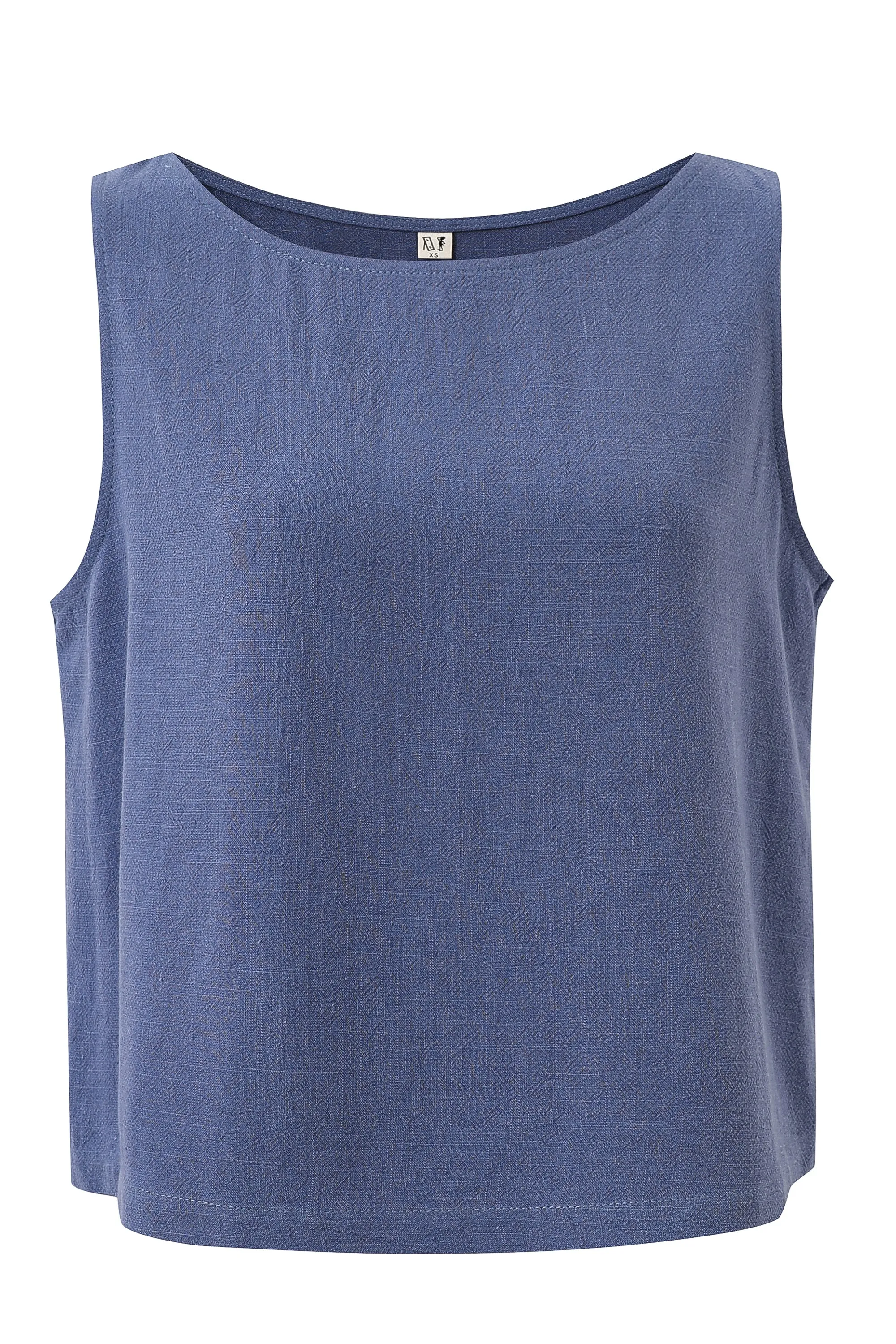 1 left - Shift Tank Soft Linen Blue sold by Fashion Brand Company