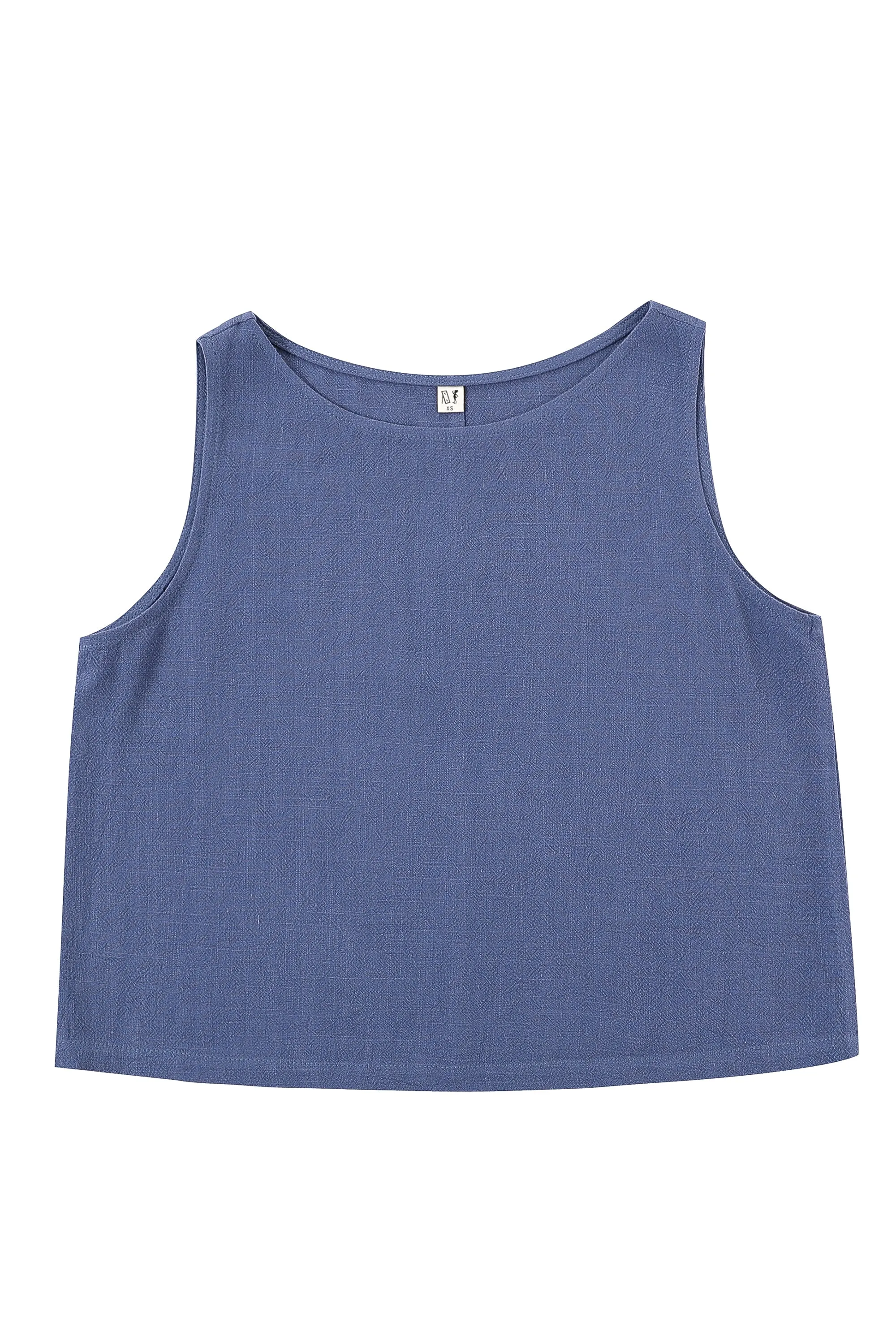 1 left - Shift Tank Soft Linen Blue sold by Fashion Brand Company product image thumbnail 2