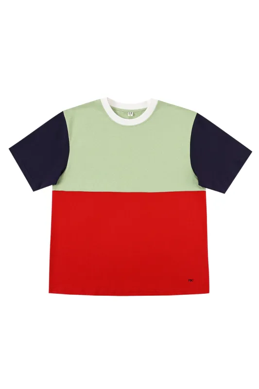 2 left - Unisex Cotton Color Block T-Shirt made by Fashion Brand Company