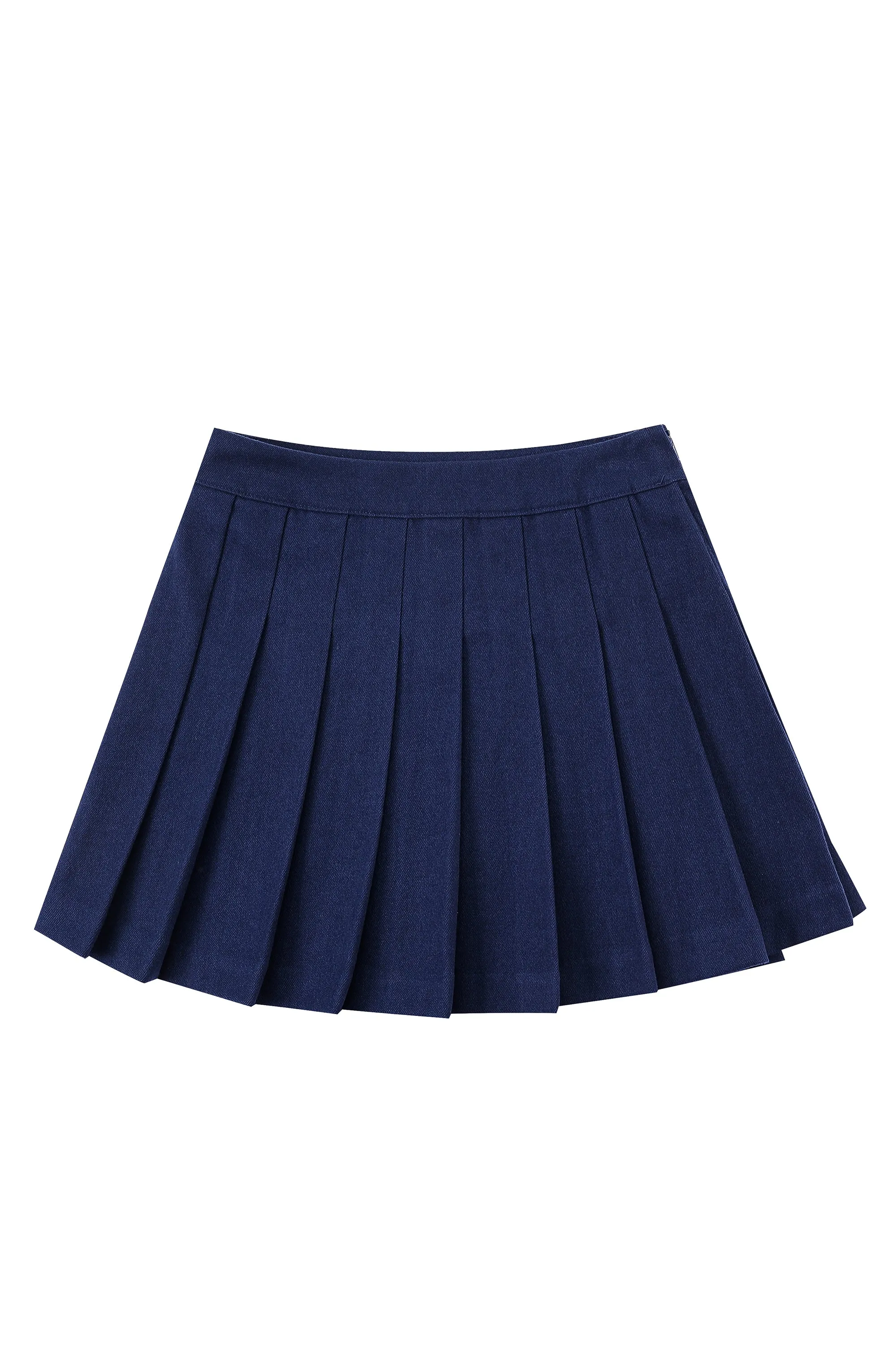 1 left - Navy Pleated Micro Mini Skirt sold by Fashion Brand Company