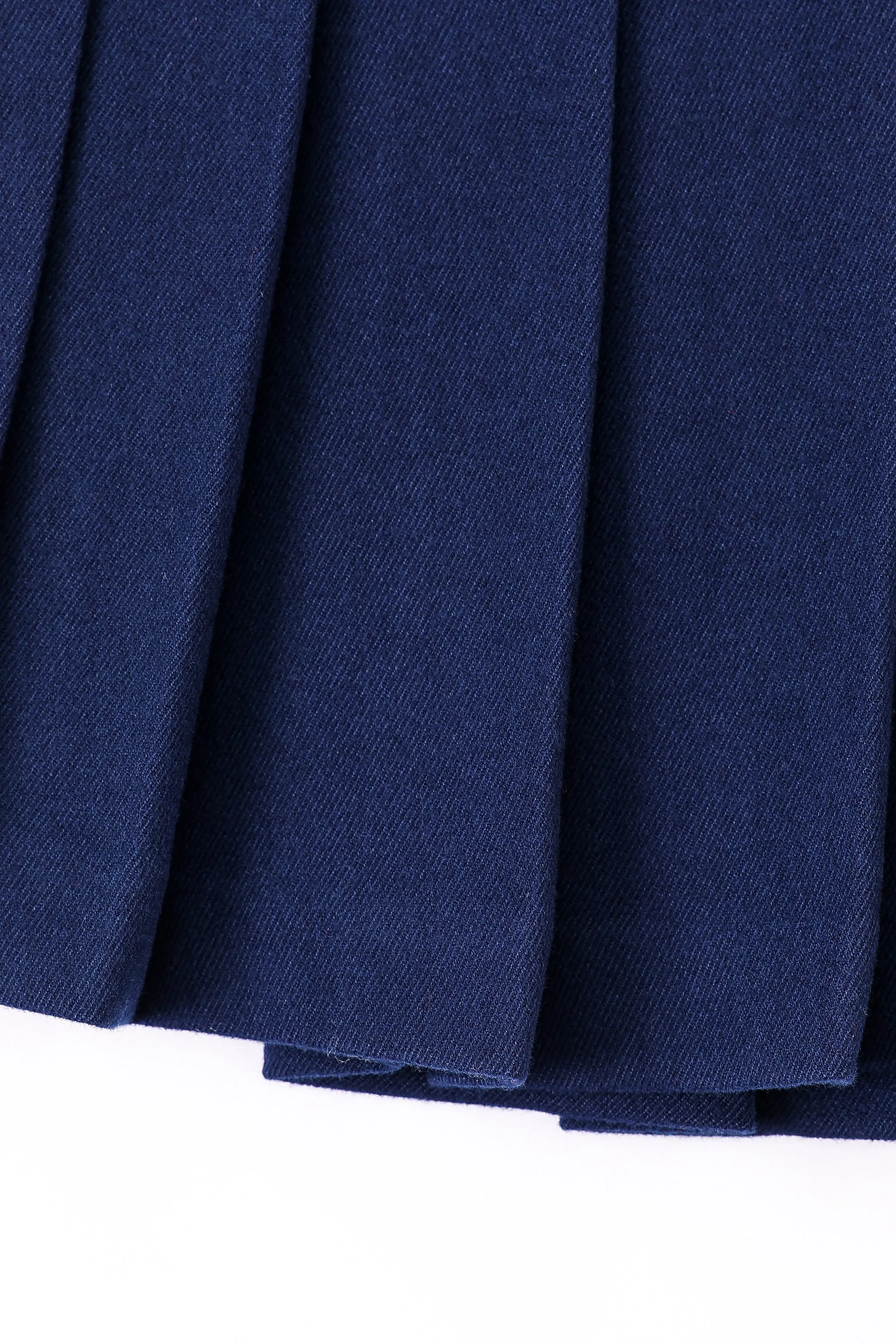 1 left - Navy Pleated Micro Mini Skirt sold by Fashion Brand Company product image thumbnail 2