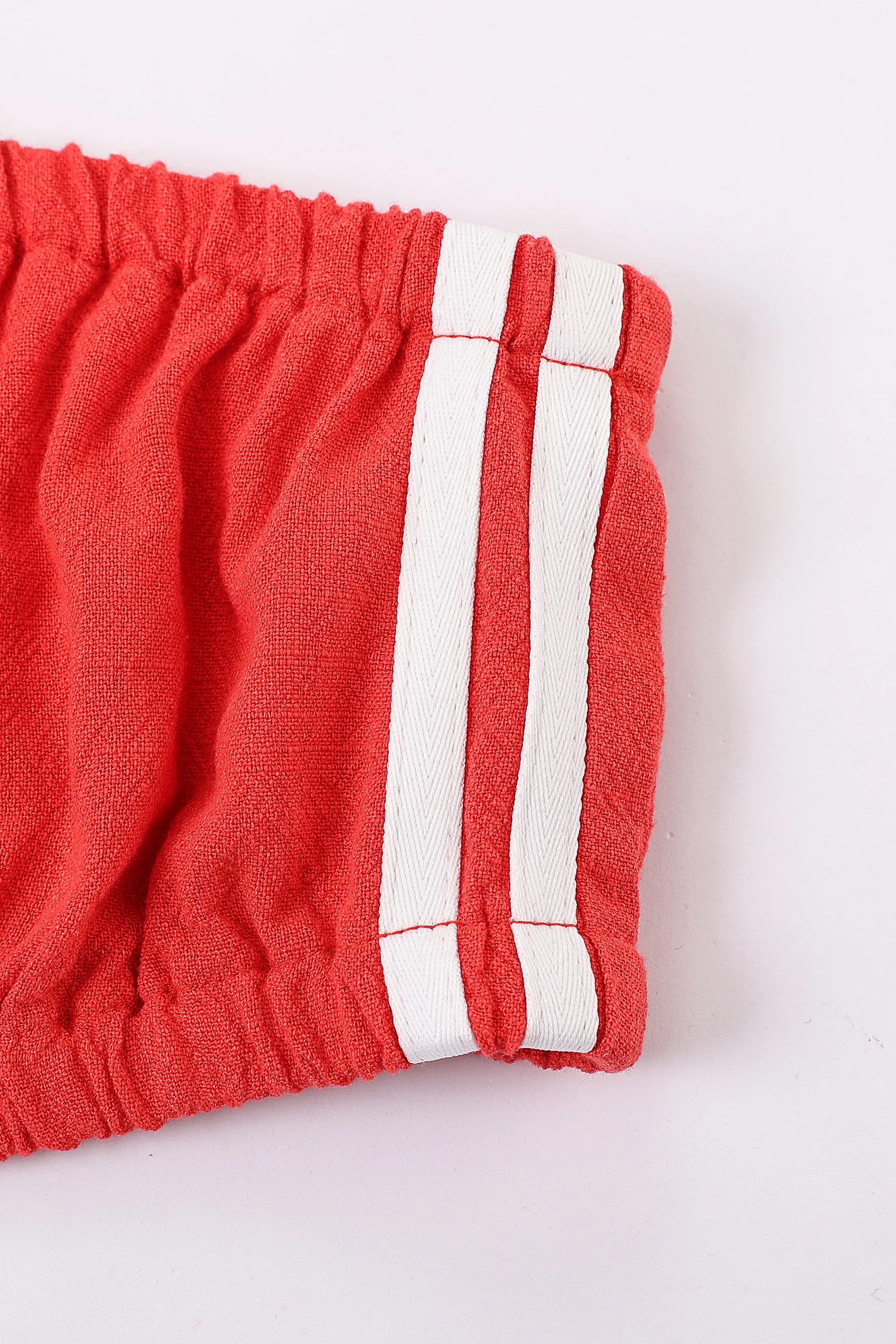 3 left - Soft Linen Tube Top Sporty Red sold by Fashion Brand Company product image thumbnail 3
