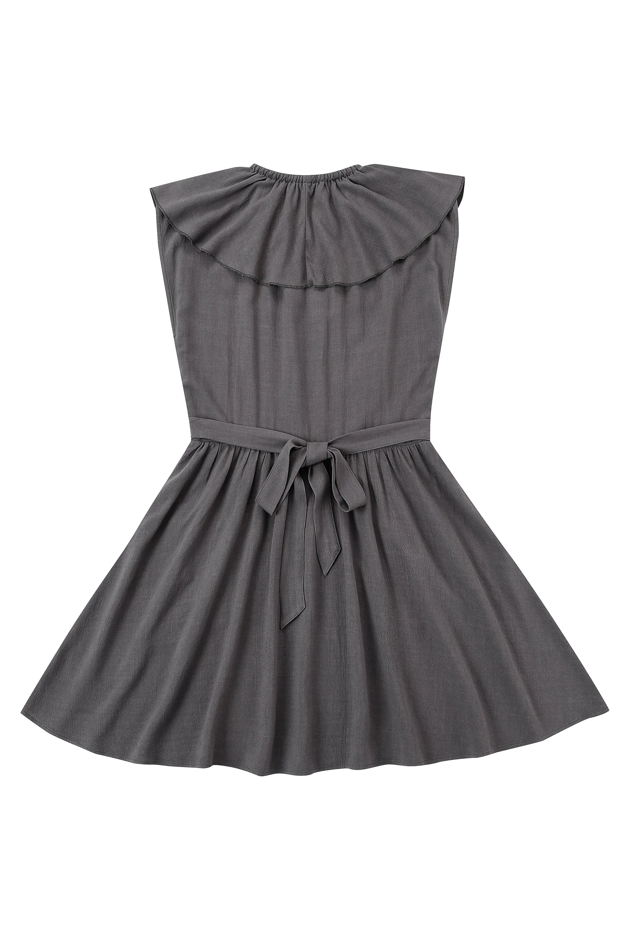 2 left - City Mouse Soft Linen Mini Dress Ash Brown sold by Fashion Brand Company product image thumbnail 4