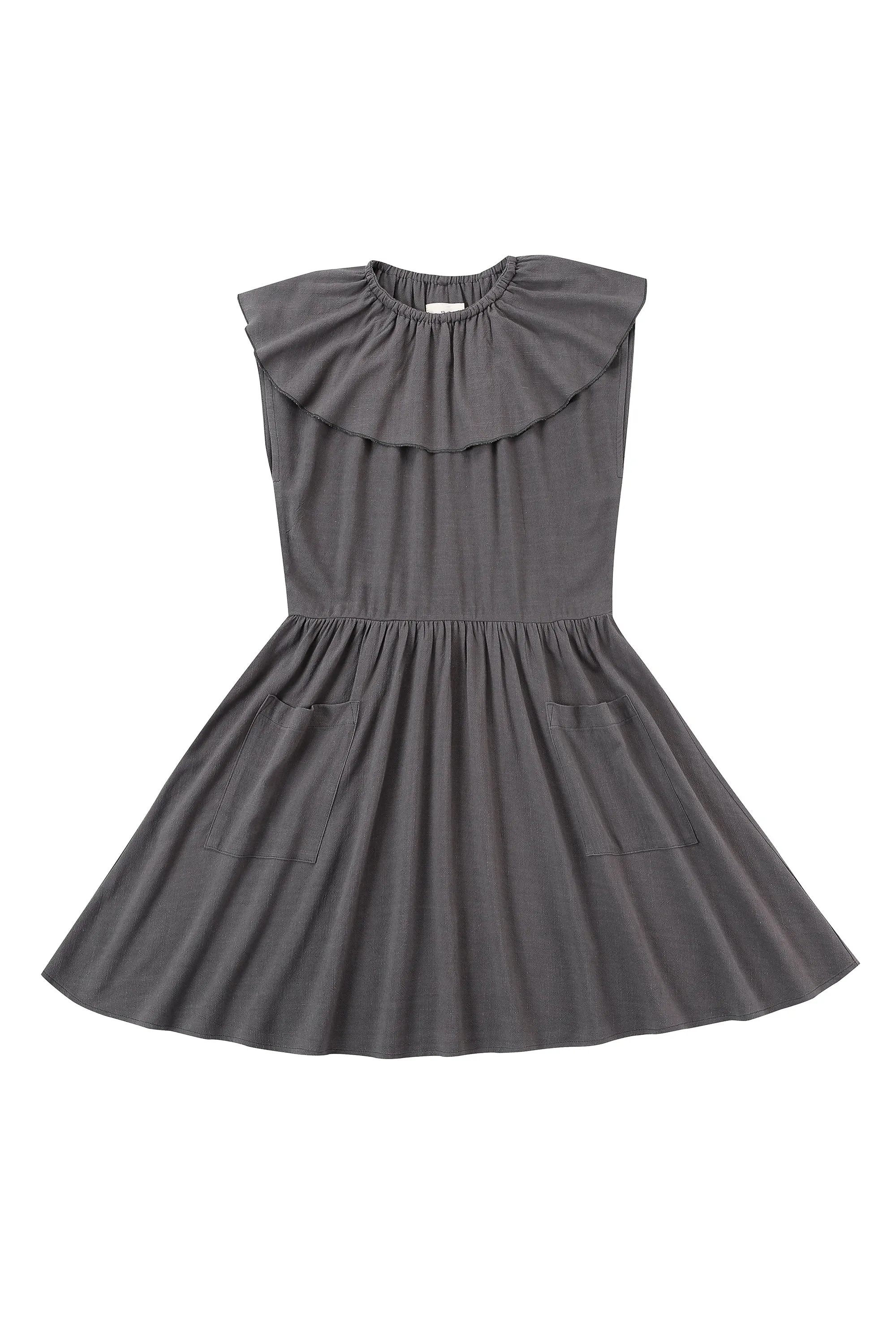 2 left - City Mouse Soft Linen Mini Dress Ash Brown sold by Fashion Brand Company product image thumbnail 2