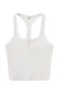 Split Racerback Tencel Rib Tank White sold by Fashion Brand Company