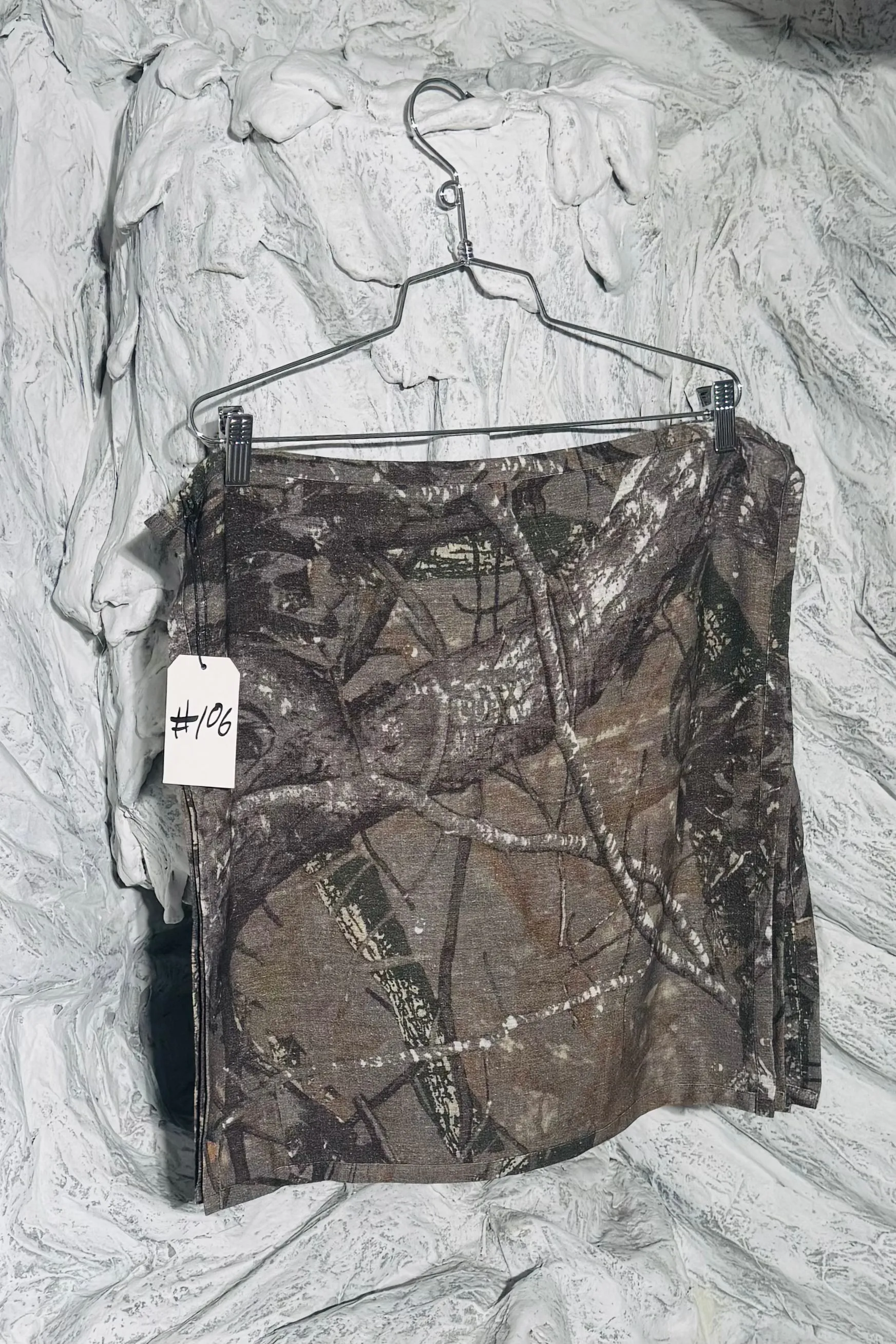 SAMPLE #106 - Set of 4 Camo linen napkins sold by Fashion Brand Company