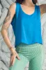 SAMPLE #97 - S Blue Japanese Cupro Tank sold by Fashion Brand Company