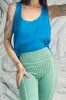 SAMPLE #97 - S Blue Japanese Cupro Tank sold by Fashion Brand Company