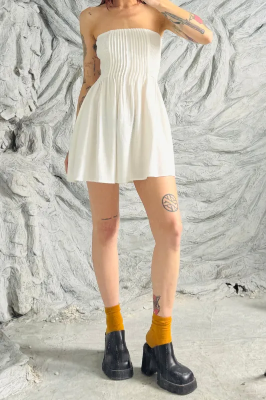 SAMPLE #52 - S/M White Mini Tube Dress made by Fashion Brand Company