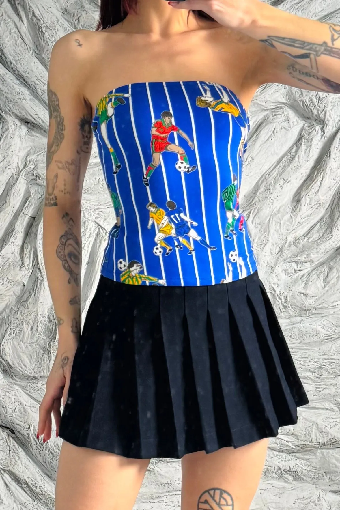 SAMPLE #36 - S Soccer Tube Top sold by Fashion Brand Company